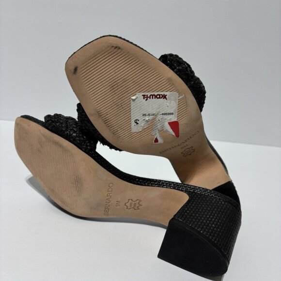 Bernardo Women’s Bali Black Heeled Sandals, Size 9 M